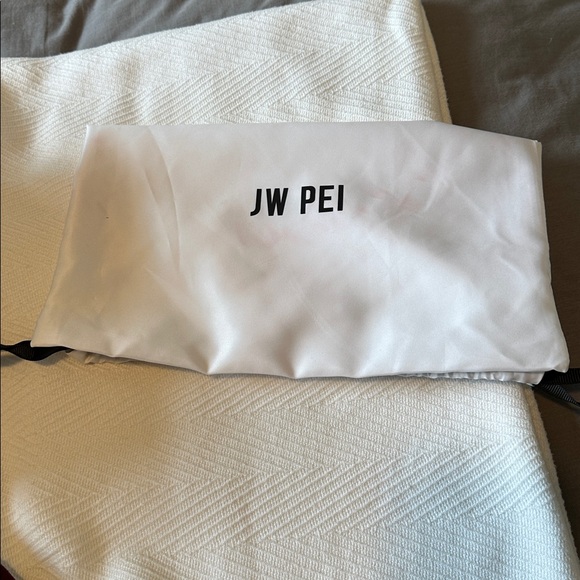 JW PEI Woven Hobo Bag with Gold Accent. Color - Claret - Picture 6 of 6